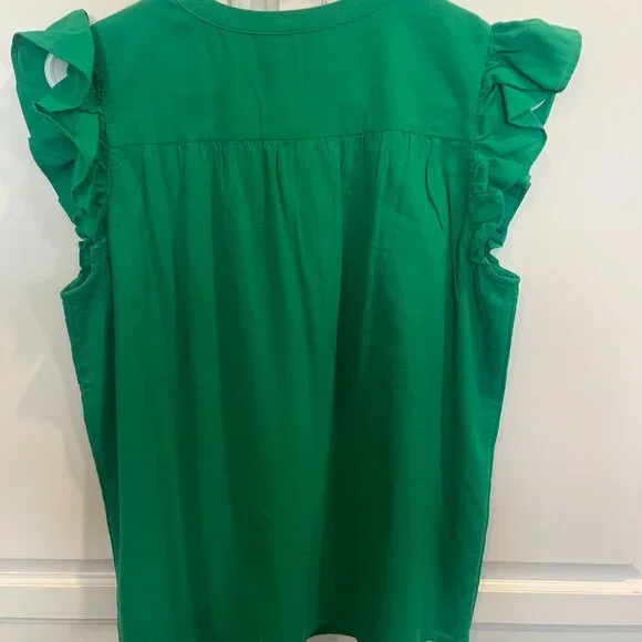 NWT Women's Loft Flutter Sleeve Top - Picture 3 of 3